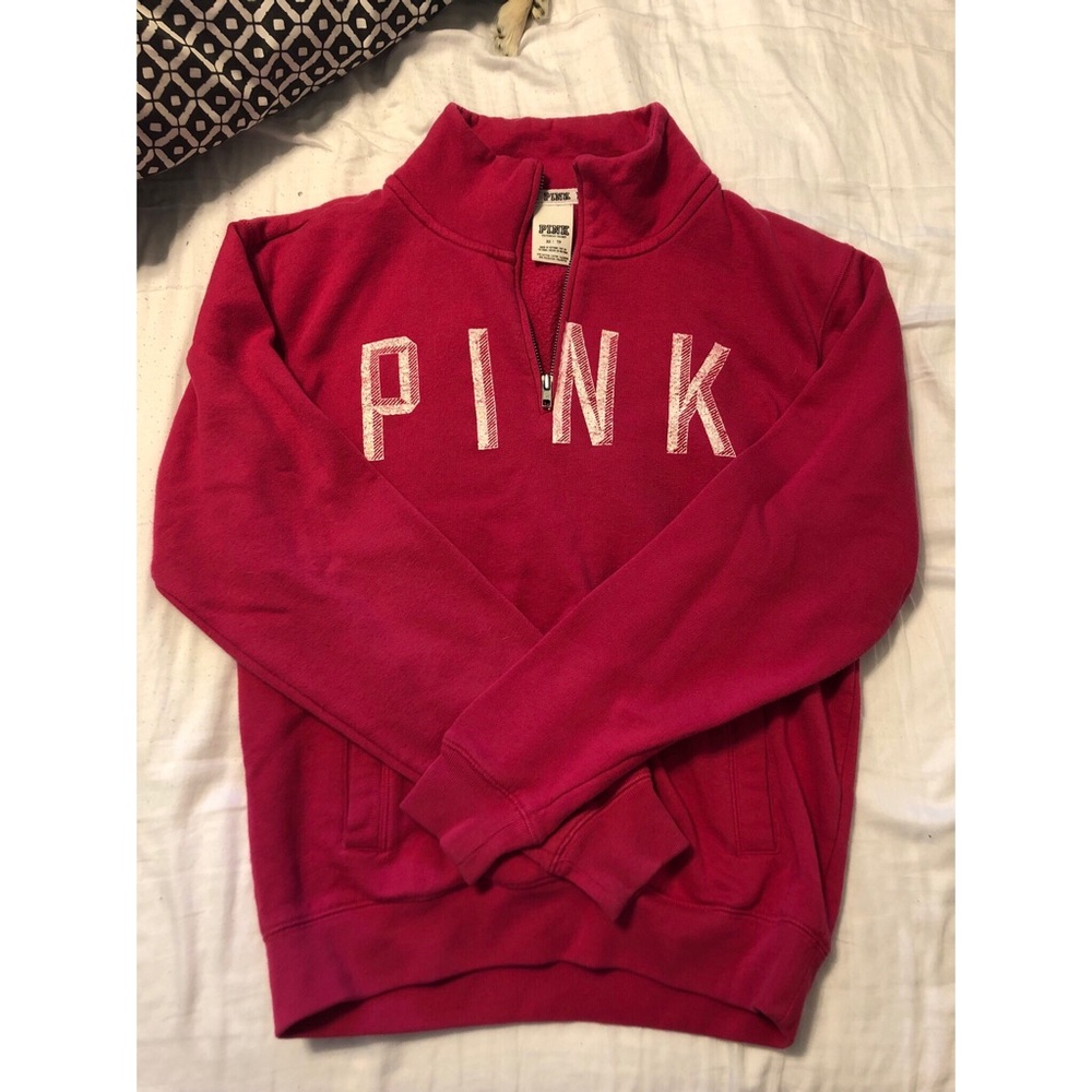 Women’s PINK quarter zip size XS